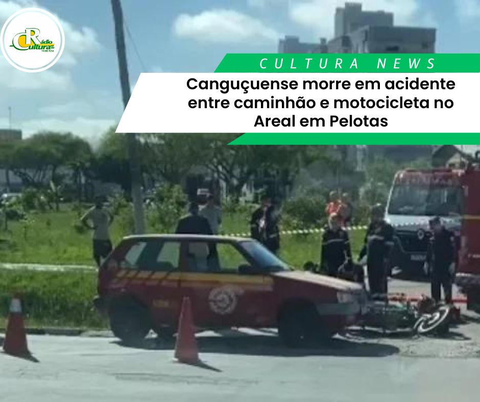 Canguçuense morre em acidente entre caminhão e motocicleta no Areal em Pelotas!