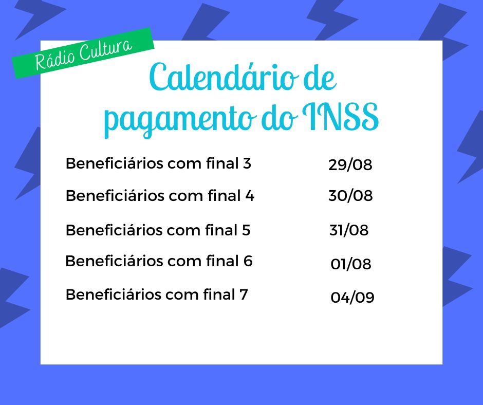 Calendário do INSS Atualizado!!