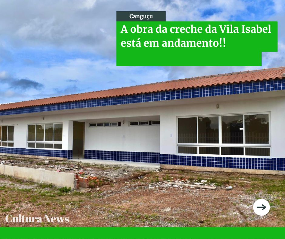 Obra da Creche da Vila Isabel está em andamento!!