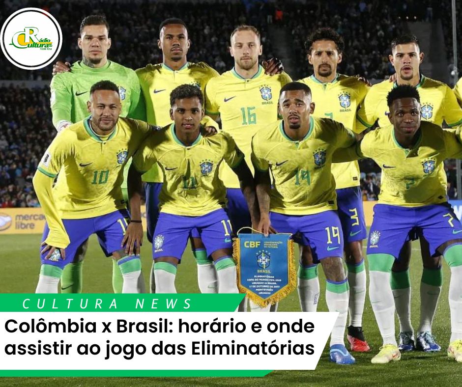 Jogo hoje do Brasil x Colômbia: Onde assistir e horário.