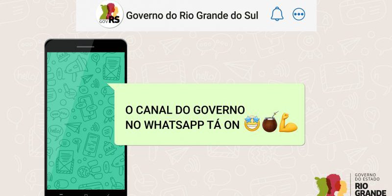 Governo gaúcho lança canal no WhatsApp para ampliar a comunicação com os cidadãos