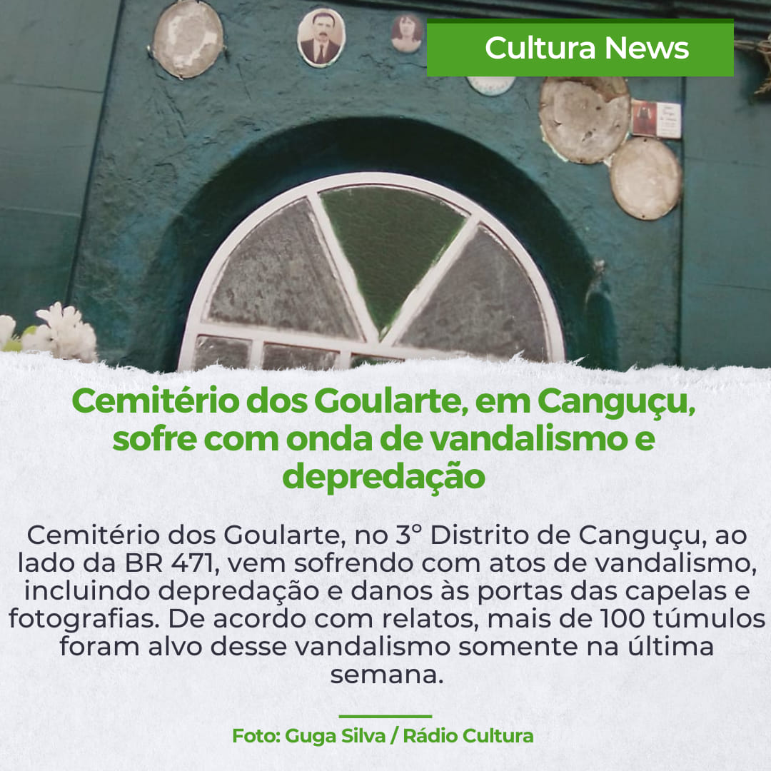 Cemitério em Canguçu sofre vandalismos e depredação!!!