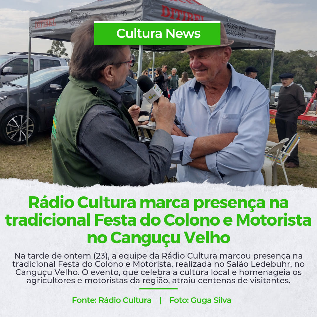 Rádio Cultura na Festa do Colono e Motorista!!!